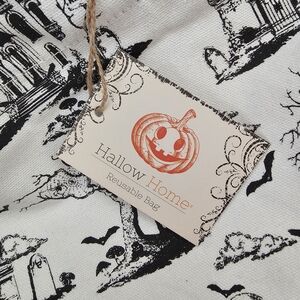 Large Hallow Home Reusable Bag with Halloween Print